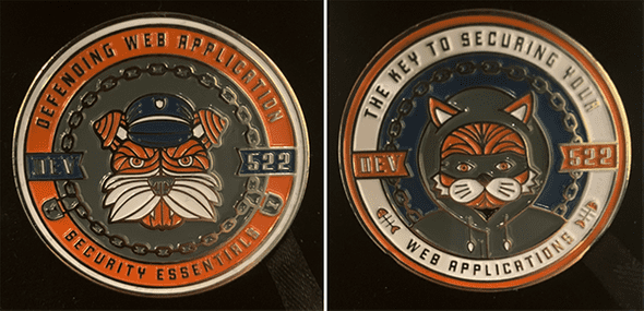 DEV 522 challenge coin